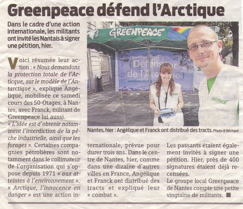 Sauvons l'Arctique - Nantes - le 23 juin 2012